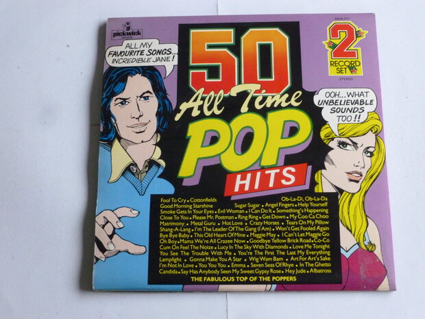 The Fabulous Top of the Poppers - All Time Pop Hits (2 LP)