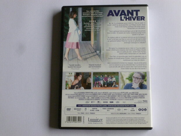 Avant L' Hiver - Philippe Claudel, Daniel Auteuil (DVD)