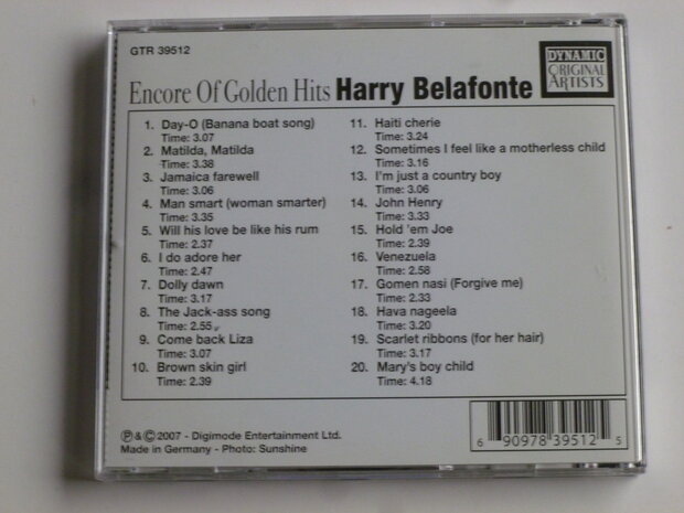 Harry Belafonte - Encore of Golden Hits