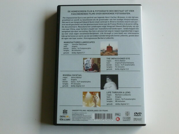 Film & Fotografie - Cartier-Bresson, Quinn, Annie Leibovitz, Burtynsky (4 DVD)