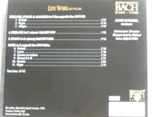 Bach - Lute Works / Jacob Lindberg