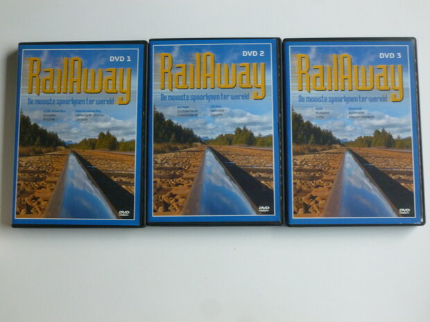 Rail Away - De Mooiste Spoorlijnen ter Wereld (3 DVD)