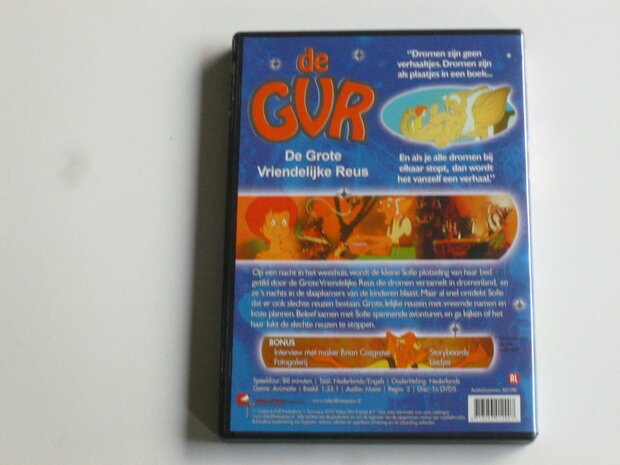 De GVR / De Grote Vriendelijke Reus (Originele en Nederlands gesproken) DVD