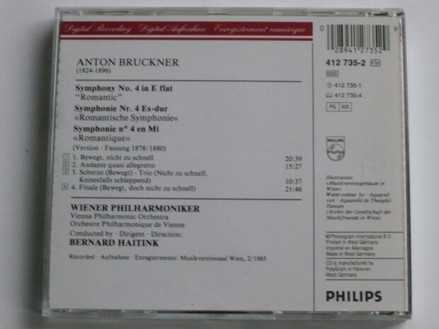 Bruckner - Symphony no. 4 / Bernard Haitink