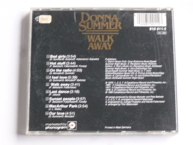 Donna Summer - Walk Away / Collector's edition