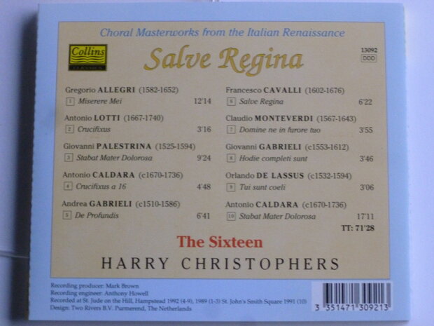 The Sixteen Harry Christophers - Salve Regina