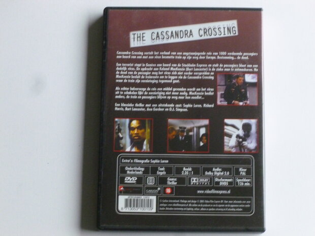 The Cassandra Crossing - Sophia Loren, Richard Harris, Burt Lancaster (DVD)