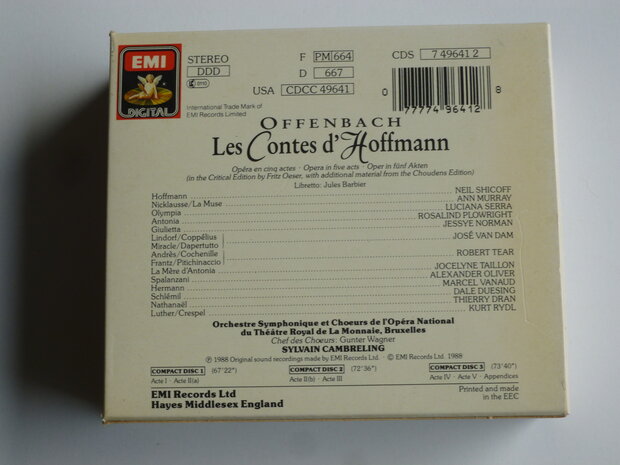 Offenbach - Les Contes d' Hoffmann / Norman, Sylvain Cambreling (3 CD)