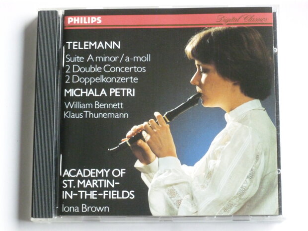 Telemann - Suite, 2 Double Concertos / Michala Petri, Iona Brown