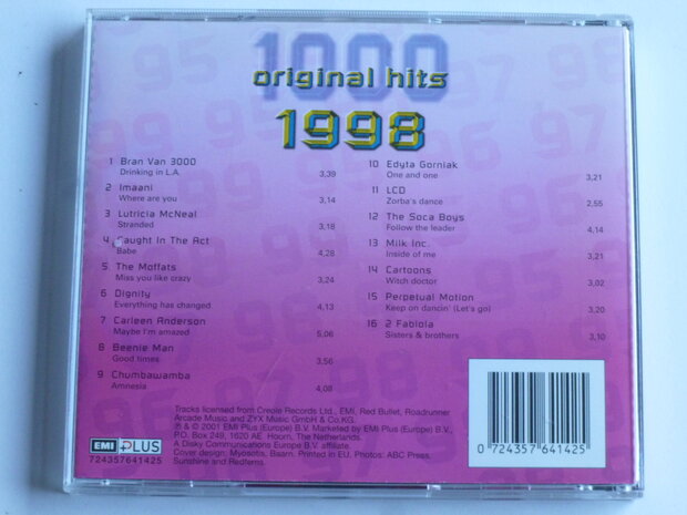 1000 Original Hits - 1998