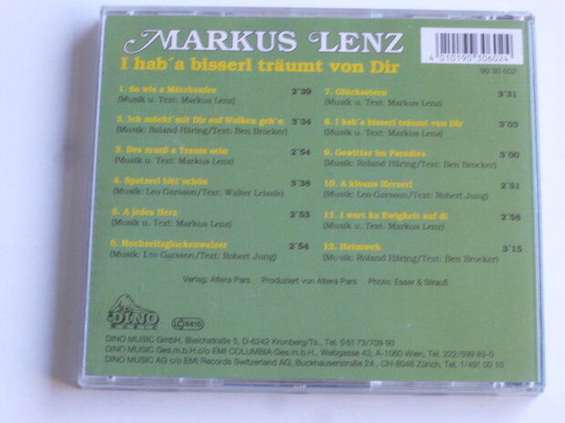 Markus Lenz - I hab a bisserl träumt von dir