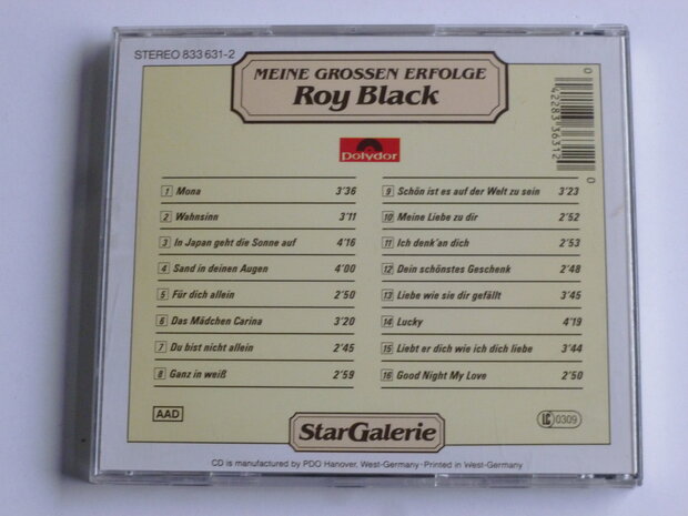 Roy Black - Meine Grossen Erfolge / Star Galerie