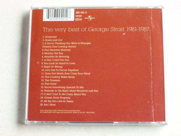 George Strait 1981-1987 / The very best of