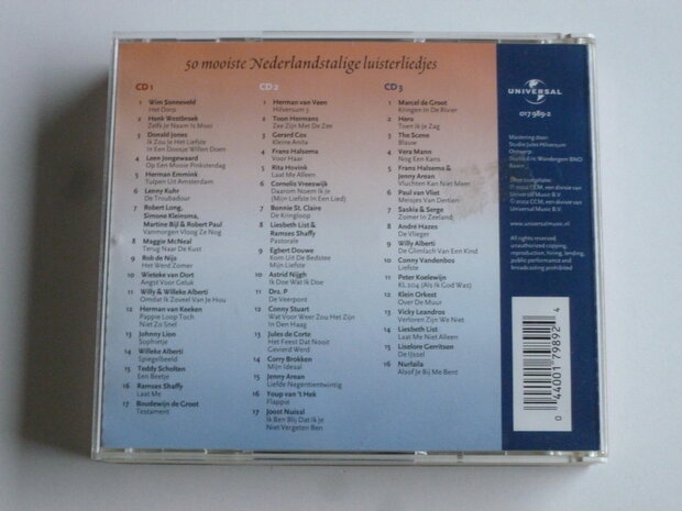 50 Mooiste Nederlandstalige Luisterliedjes (3 CD)