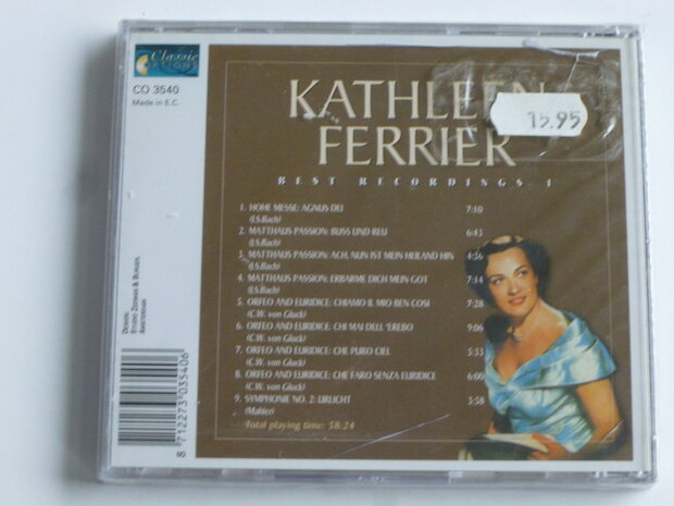 Kathleen Ferrier - Best Recordings 1 (nieuw)