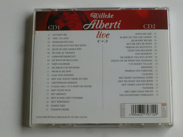 Willeke Alberti - Live (2 CD) met handtekening