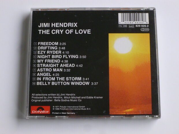 Jimi Hendrix - The Cry of Love (polydor)