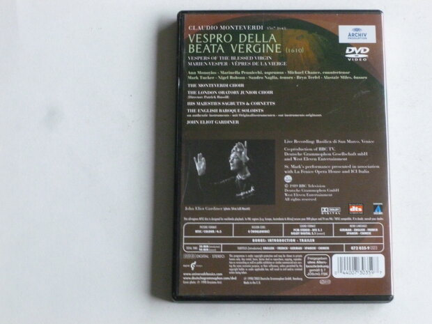 Monteverdi - Vespro Della Beata Vergine / John Eliot Gardiner (DVD)