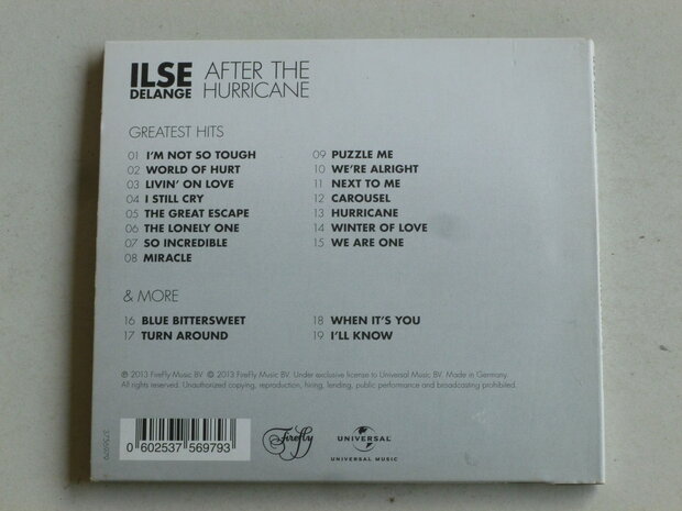 Ilse DeLange - After the Hurricane / Greatest Hits & More (digipack)