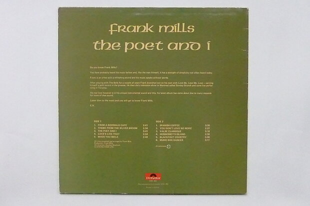 Frank Mills - The poet and I (LP)