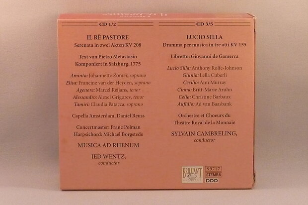 Mozart - Operas Il re pastore / Lucio Silla (Mozart edition 5 CD)