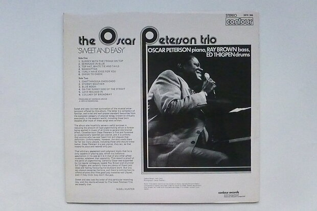 The Oscar Peterson Trio - Sweet and Easy (LP)