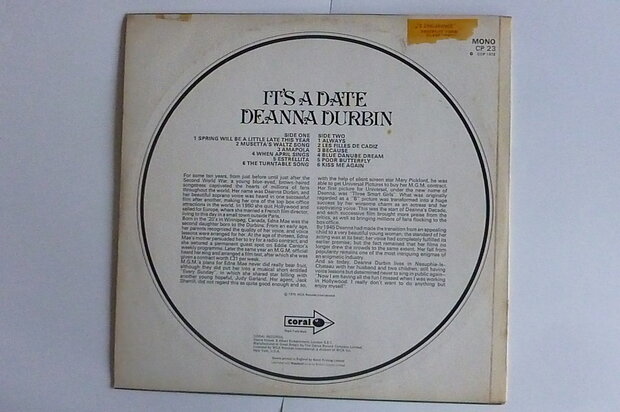 Deanna Durbin - It's a Date (LP)