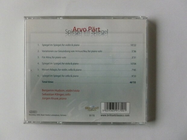 Arvo Pärt - Spiegel im Spiegel