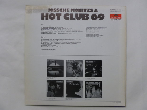 Jossche Monitzs & Hot Club 69 (LP)