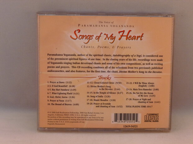 The Voice of Paramahansa Yogananda - Songs of my heart