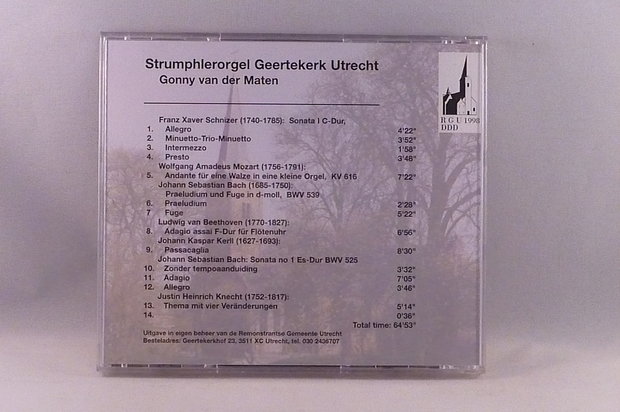 Gonny van der Maten - Strumphlerorgel Geertekerk Utrecht