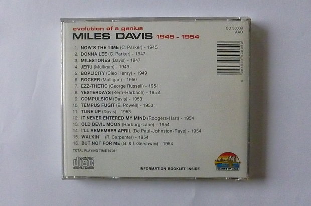 Miles Davis - Giants of Jazz 1945-1954