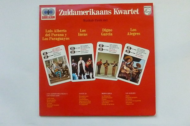 Zuidamerikaans Kwartet - Los Paraguayos, Los Incas, Digno Garcia, Los Alegres (2 LP)