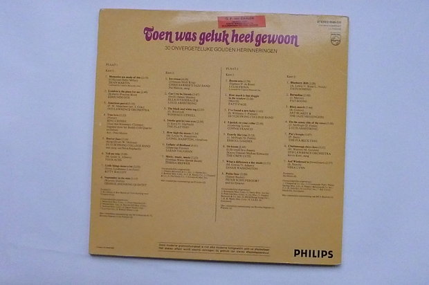 Toen was geluk heel gewoon (2 LP)