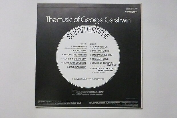 The Music of George Gershwin - Summertime / west minster orchestra