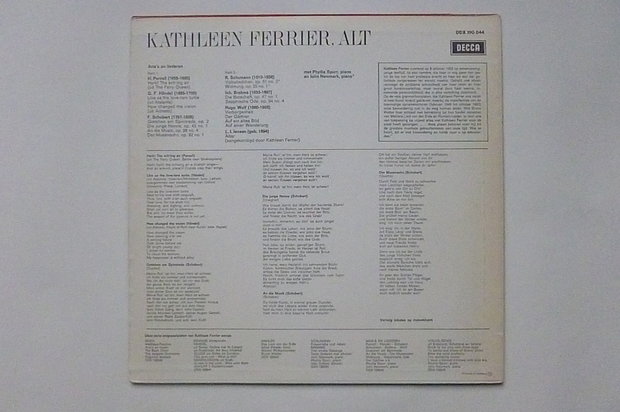 Kathleen Ferrier - Aria's en Liederen (LP)