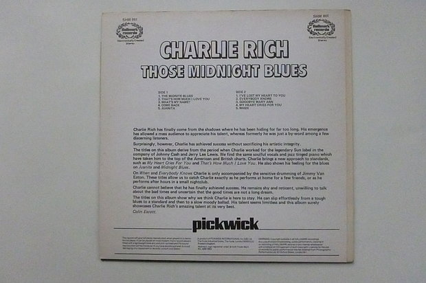 Charlie Rich - Those midnight blues (LP)