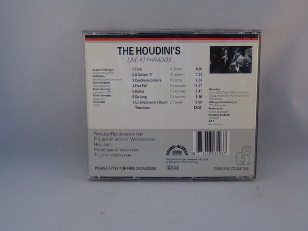 The Houdini's - Live at Paradox