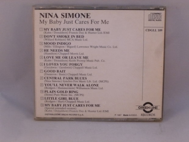 Nina Simone - my baby just cares for me