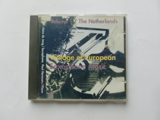 Vintage of European Saxophone Music - Volume 1 (Hans de Jong)