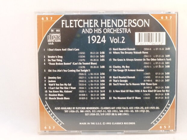 Fletcher Henderson - Classics 1924 vol.2