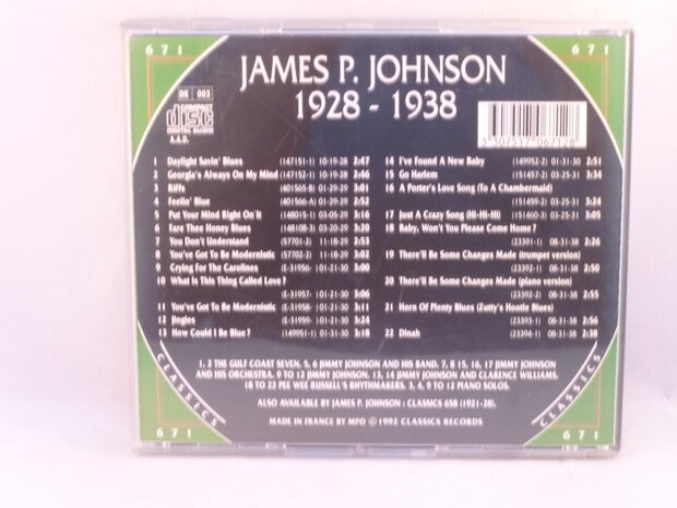 James P. Johnson - Classics 1928 - 1938