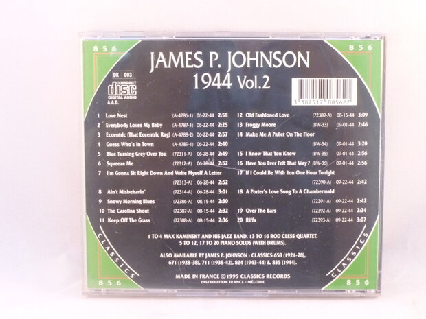 James P. Johnson - Classics 1944 vol.2