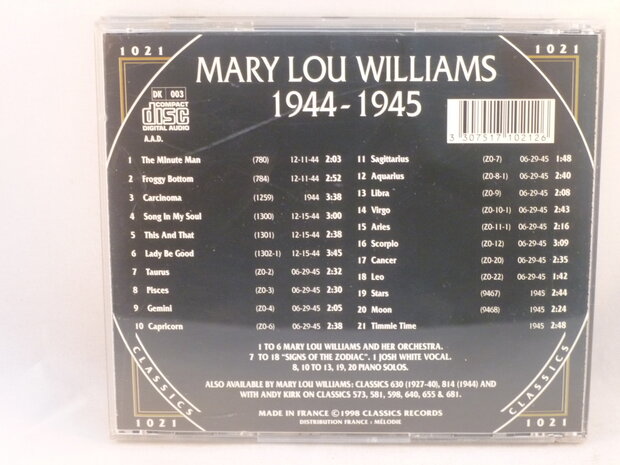 Mary Lou Williams - Classics 1944 - 1945