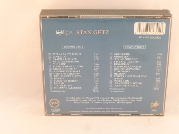 Stan Getz - Highlights (2 CD)