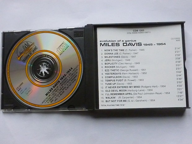 Miles Davis - Evolution of a Genius / 1945-1958 (3 CD)