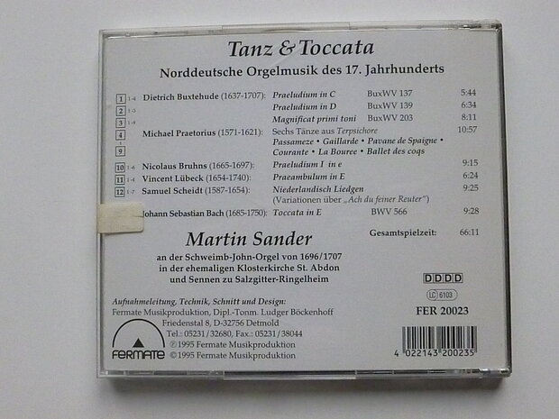 Tanz & Toccata - Martin Sander