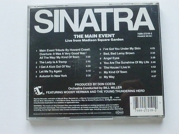 Frank Sinatra - The Main Events (Live)