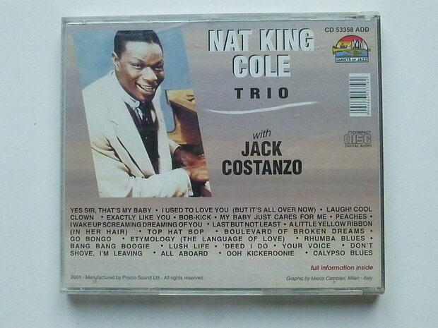 Nat King Cole trio with Jack Costanzo