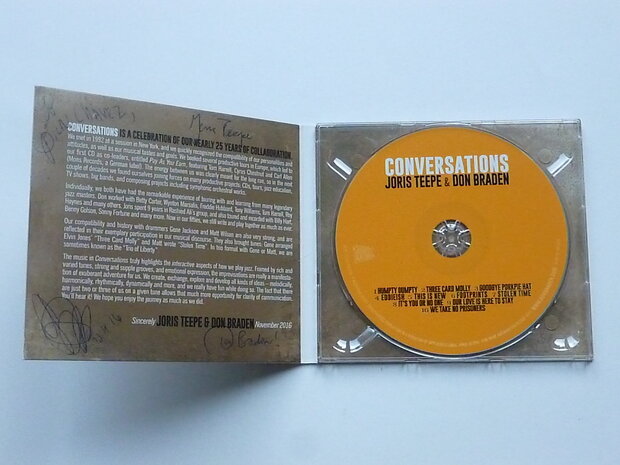 Joris Teepe & Don Braden - Conversations (gesigneerd)